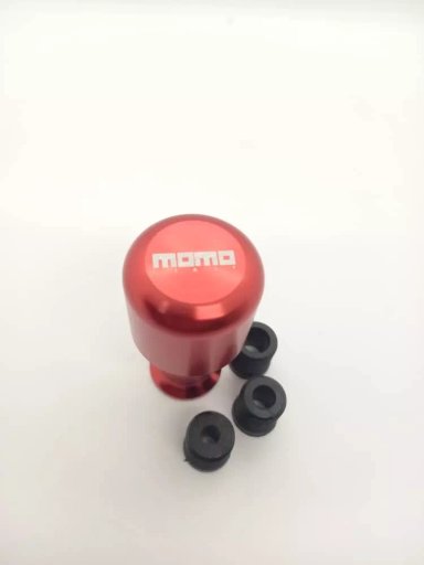 POMO PERILLA PALANCA DE CAMBIOS TUNNING MOMO UNIVERSAL ROJO - 3