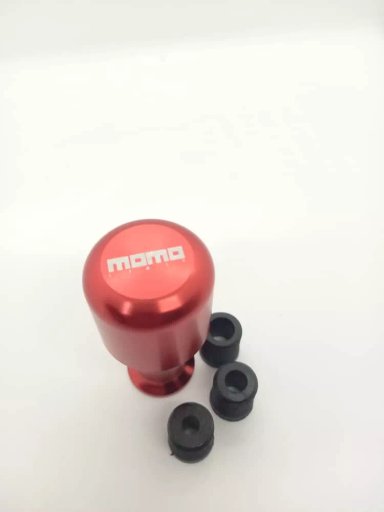 POMO PERILLA PALANCA DE CAMBIOS TUNNING MOMO UNIVERSAL ROJO - 4