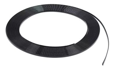 ROLLO MOLDURA PROTECTORA PARA AUTOS 15 METROS NEGRO - 3