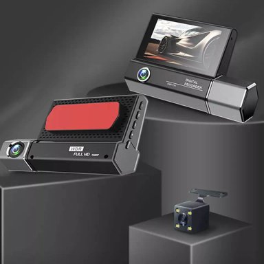 CAMARA DVR AUTOS FULL HD 1080P 3 EN 1 CAMARA DELANTERA - 2