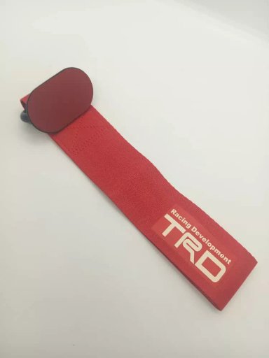 CINTA CORREA REMOLQUE ARRASTRE TOW STRAP TRD ROJO ADHESIVA - 3
