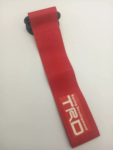 CINTA CORREA REMOLQUE ARRASTRE TOW STRAP TRD ROJO ADHESIVA - 4