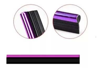 ROLLO MOLDURA EMBELLECEDOR DECORATIVA AUTO 5MTS MORADO - 2