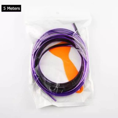 ROLLO MOLDURA EMBELLECEDOR DECORATIVA AUTO 5MTS MORADO - 4