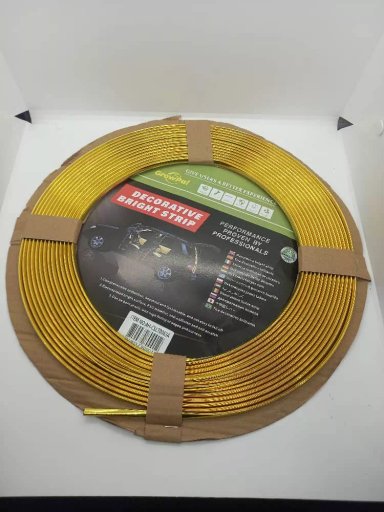 ROLLO MOLDURA PROTECTORA PARA AUTOS 15 METROS DORADO - 1