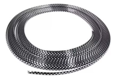 ROLLO MOLDURA PROTECTORA PARA AUTOS 15 METROS CARBONO - 1