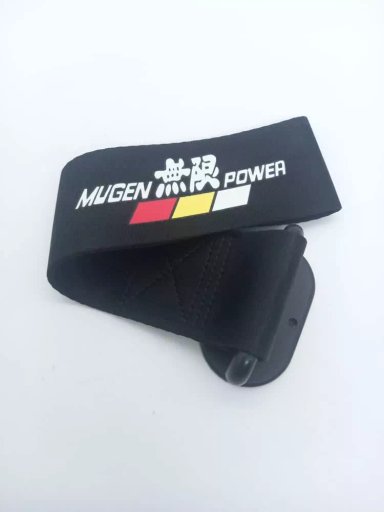 CINTA CORREA REMOLQUE ARRASTRE TOWSTRAP MUGEN NEGRO ADHESIVA - 3