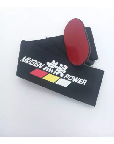 CINTA CORREA REMOLQUE ARRASTRE TOWSTRAP MUGEN NEGRO ADHESIVA - 5