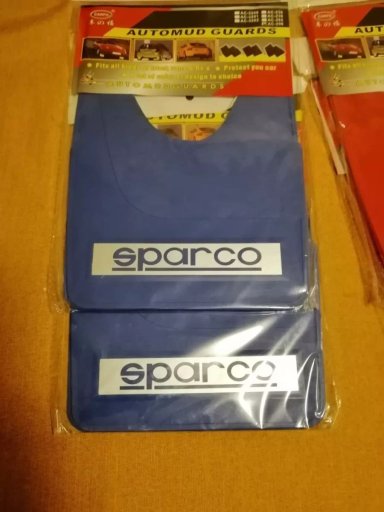 GUARDABARROS FALDILLAS UNIVERSALES AUTOS TUNNING SPARCO AZUL - 2