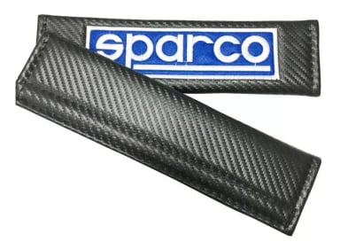 CUBRE CINTURÓN SEGURIDAD AUTO ALMOHADILLA SPARCO AZUL - 1