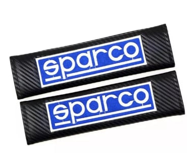 CUBRE CINTURÓN SEGURIDAD AUTO ALMOHADILLA SPARCO AZUL - 2
