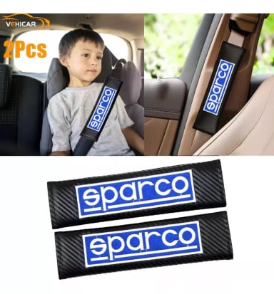 CUBRE CINTURÓN SEGURIDAD AUTO ALMOHADILLA SPARCO AZUL - 5