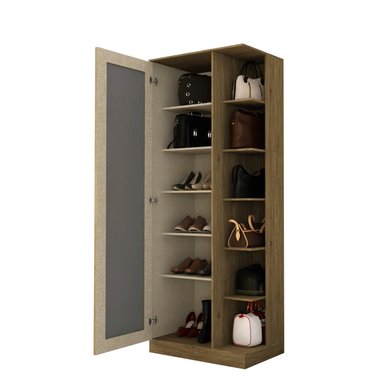 ZAPATERA HOME MOBILI DUETTO MDP CAFÉ RUSTICO - 2