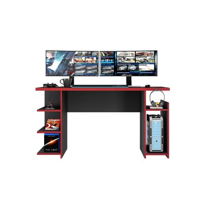 ESCRITORIO GAMER BOKU NEGRO/ROJO - 2