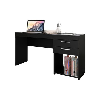 ESCRITORIO 2 CAJONES NIZA NEGRO - 4