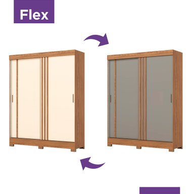 CLÓSET HOME MOBILI PONCE MDP 2 PUERTAS MULTICOLOR CORREDIZAS - 4