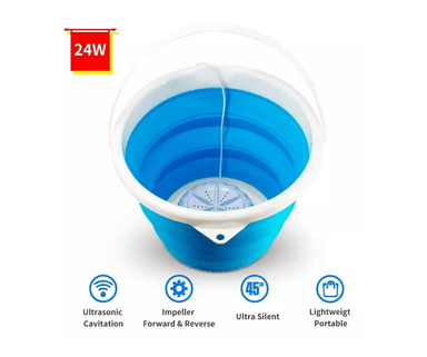 MINI LAVADORA PORTÁTIL DE 10L CON CONTROL REMOTO PLEGABLE - 4