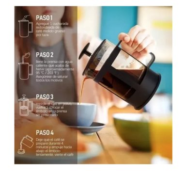 CAFETERA PRENSA FRANCESA, BRASIL CAFETERA 850 ML - 4