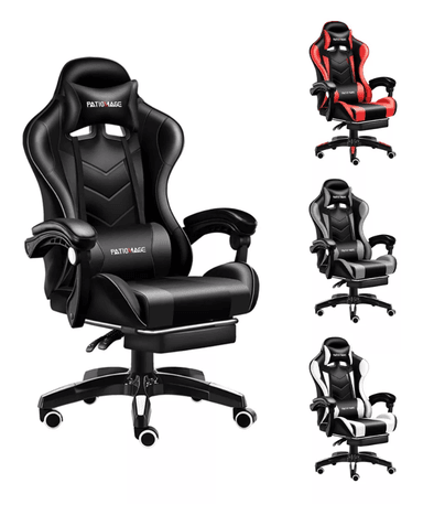 SILLA RIQUI NEGRO GAMER VIDITA ERGONÓMICA NEGRA CON TAPIZADO DE POLIURETANO - 5