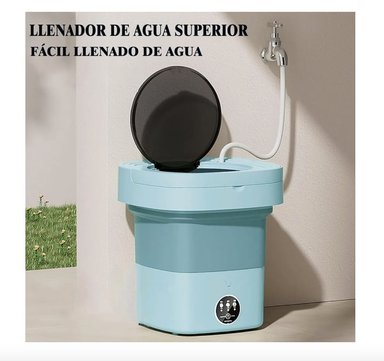 MINI LAVADORA RIQUI PORTATIL PLEGABLE CENTRIFUGADO ROPA PEQUEÑA. - 6