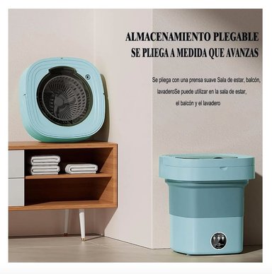 MINI LAVADORA RIQUI PORTATIL PLEGABLE CENTRIFUGADO ROPA PEQUEÑA. - 9