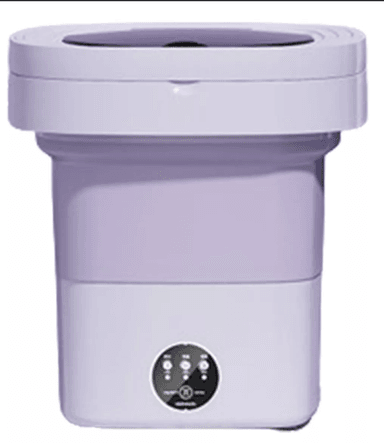 MINI LAVADORA RIQUI PORTÁTIL CON DESINFECTAR DE LUZ AZUL 8L - 1