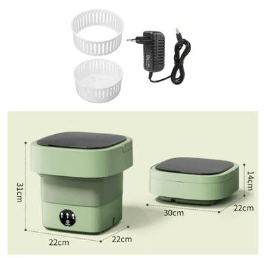 MINI LAVADORA RIQUI PORTÁTIL CON DESINFECTAR DE LUZ AZUL 8L - 4