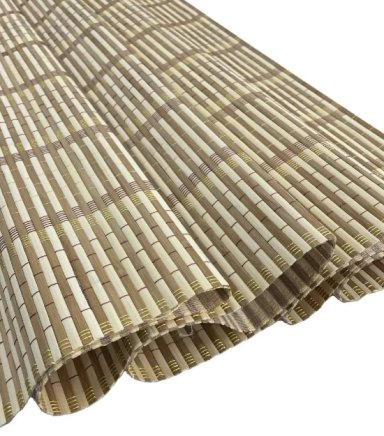 CORTINA PERSIANA ROLLER ENROLLABLE DE BAMBU 60X150 CM COLOR MARRÓN CLARO - 3
