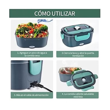 LONCHERAS ELÉCTRICAS PORTÁTIL FIAMBRERA CALENTADORA COMIDA - 4