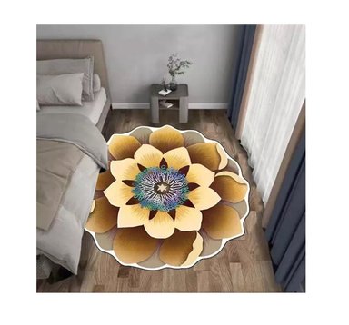 ALFOMBRAS RIQUI FORMA FLOR PEQUEÑA 80 X 80 CM - 3