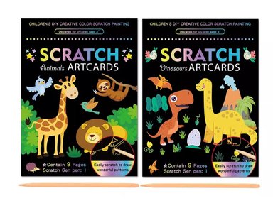 LIBRO PARA PINTAR RIQUI RAINBOW SCRATCH ART 2 PIEZAS - 2
