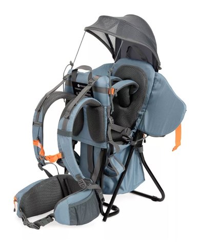 MOCHILA RIQUI PORTABEBÉ + TECHO INCLUIDO TREKKING ATAKAMA OUTDOOR CELESTE - 4