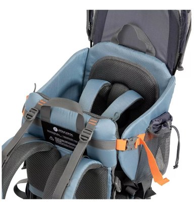 MOCHILA RIQUI PORTABEBÉ + TECHO INCLUIDO TREKKING ATAKAMA OUTDOOR CELESTE - 6