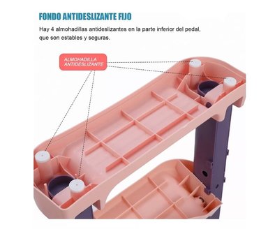 ASIENTO RIQUI ENTRENADOR BAÑO CON ESCALERA Y AGARRADERA NIÑOS MORADO ENTRENADOR BAÑO ROSA - 4