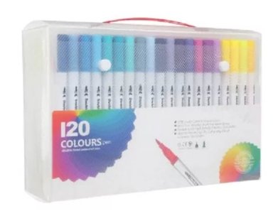 LIBRO PARA COLOREAR MANDALA CON MALETA 120 LÁPICES DOBLE PUNTA - 2
