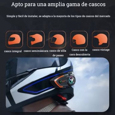 INTERCOMUNICADOR RIQUI CASCO MOTO BLUETOOTH - 7