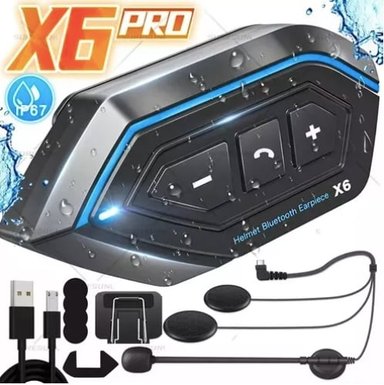 AUDÍFONOS PARA CASCO DE MOTOS RIQUI BLUETOOTH IMPERMEABLES - 1