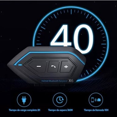 AUDÍFONOS PARA CASCO DE MOTOS RIQUI BLUETOOTH IMPERMEABLES - 3
