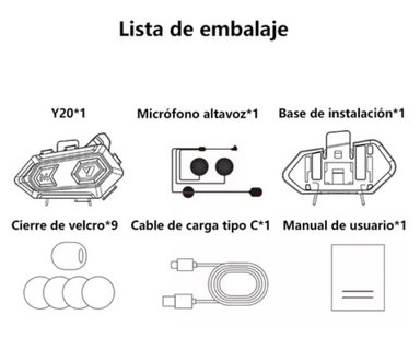 CASCO INTERCOMUNICADOR RIQUI MOTO BLUETOOTH - 5