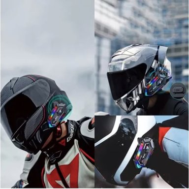 CASCO INTERCOMUNICADOR RIQUI MOTO BLUETOOTH - 6