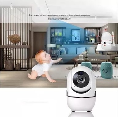 CÁMARA RIQUI MINI INTELIGENTE MONITOR BEBÉ SENSOR MOVIMIENTO BLANCO - 4