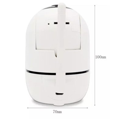 CÁMARA RIQUI MINI INTELIGENTE MONITOR BEBÉ SENSOR MOVIMIENTO BLANCO - 5