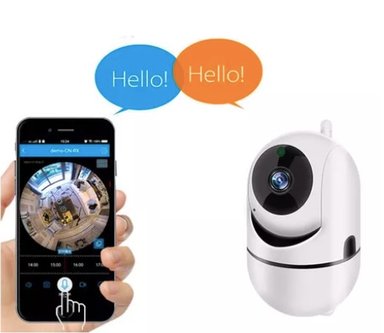 CÁMARA RIQUI MINI INTELIGENTE MONITOR BEBÉ SENSOR MOVIMIENTO BLANCO - 8