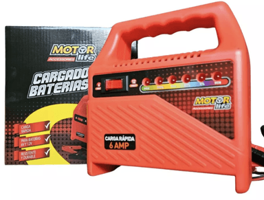 CARGADOR DE BATERIA 12V Y 6V CERTIFICADO MARCA MOTORLIFE - 2