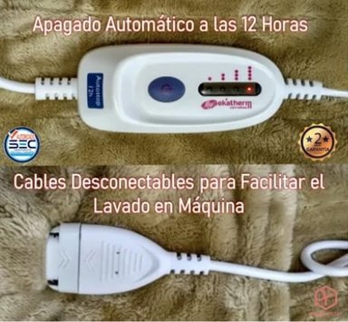 MANTA FRAZADA CALEFACTORA ELÉCTRICA - 4