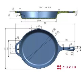 SARTEN FIERRO HIERRO FUNDIDO 31 CM - 3