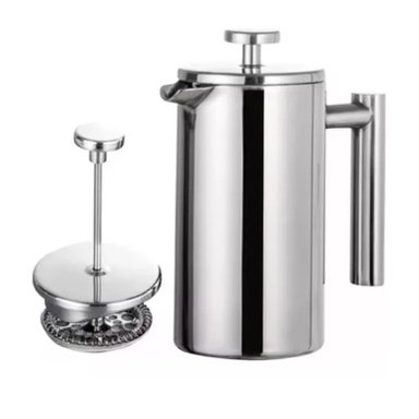 CAFETERA MANUAL PRENSA FRANCESA ACERO CAFE 800ML - 2