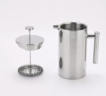 CAFETERA MANUAL PRENSA FRANCESA ACERO CAFE 800ML - 3