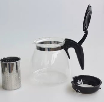 TETERA VIDRIO FILTRO ACERO INOXIDABLE - 4