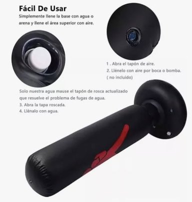 SACO DE BOXEO DE PIE INFLABLE 160CM - 3